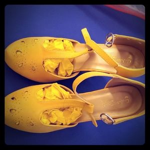 ModCloth The Zest Is History Heel Mustard Yellow